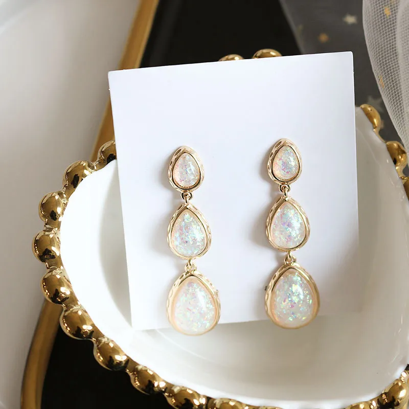 Новинка 2019 винтажные темпераментные контрастные длинные женские серьги