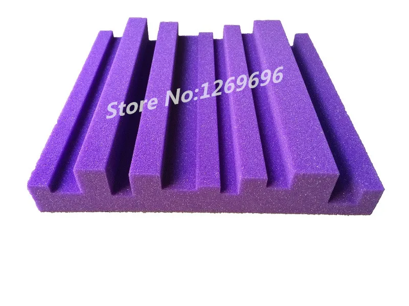 

6 PCS Thick 5CM Soundproof Panel Foam Great Wall Acoustic Sponge Foam in Purple Color