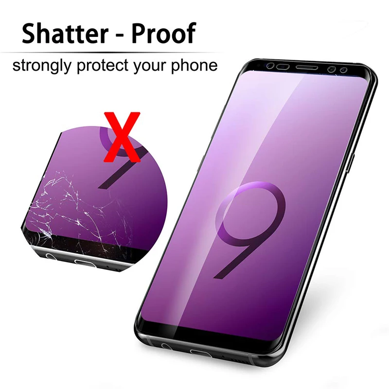 Полное покрытие экрана протектор изогнутая мягкая защитная пленка для Samsung Galaxy S9