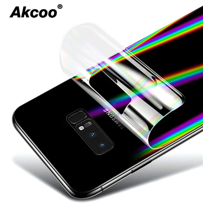 

Akcoo aurora gradient Note 10 Plus back film for Samsung galaxy S8 S9 10 Plus screen protector for Note 8 9 protective film