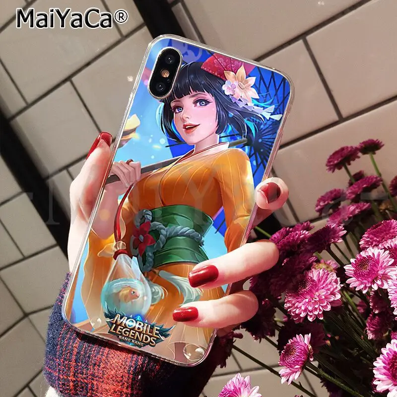 Умный чехол MaiYaCa MOBILE LEGENDS прозрачный мягкий для телефона Apple iPhone 8 7 6 6S Plus X XS MAX 5 5S SE XR