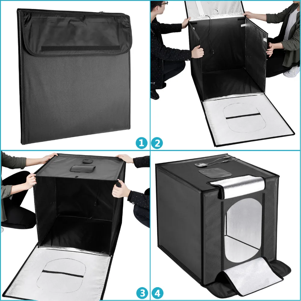 Neewer 60x60 см кубический диффузионный софтбокс портативный складной стол для