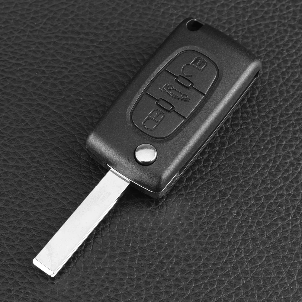 KEYYOU 20x3 кнопки дистанционного ключа автомобиля оболочки чехол Брелок для peugeot 207 208 307 308 408 партнер HU83 лезвие CE0536