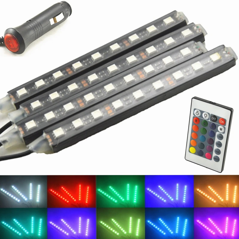 Универсальная автомобильная светодиодная лента RGB 9 светодиодный дистанционным