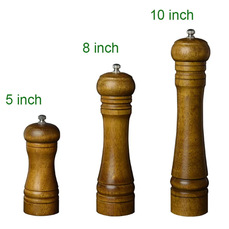 Кухонные инструменты Деревянная Ручная мельница для соли и перца специй