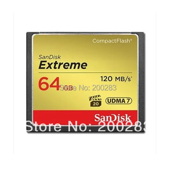 2014 новый оптовая продажа SanDisk экстрим CompactFlash карты памяти высокой скорости 800 X 120