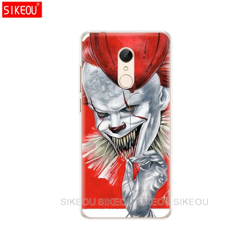 Силиконовый чехол для телефона Xiaomi redmi 5 4 1 1s 2 3 3s pro PLUS note 4X 4A 5A клоун ужас |