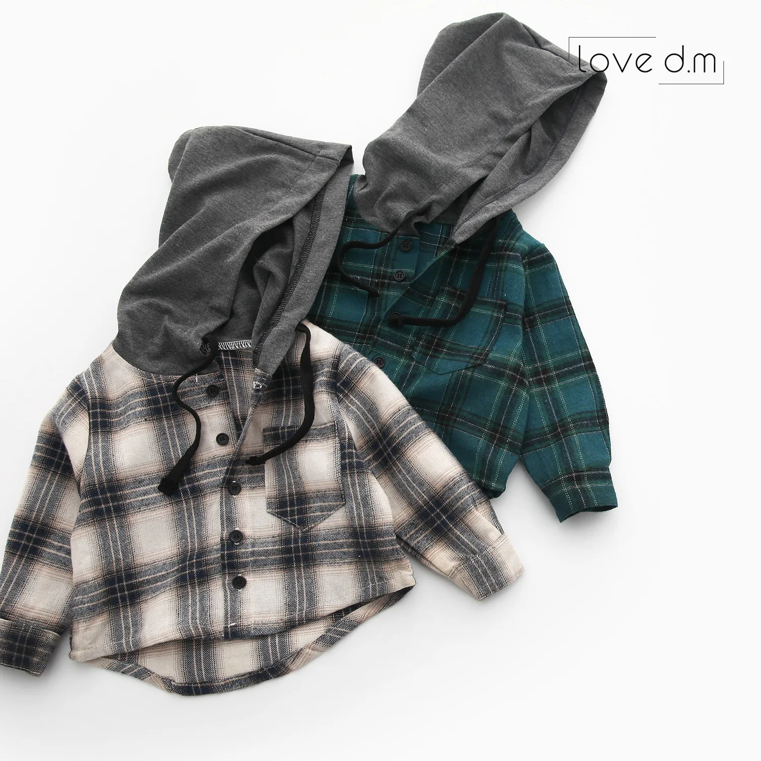 Рубашка для маленьких мальчиков и девочек 2019 г. весенние Рубашки клетчатые