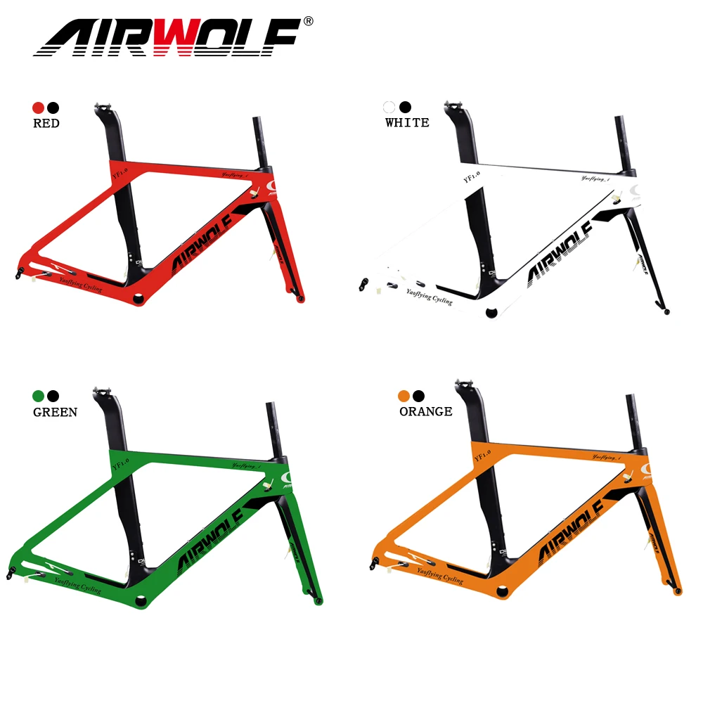 Airwolf многоцветная краска карбоновый дорожный дисковый каркас Di2/механический UD