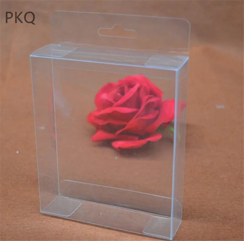 30 шт Новые ПВХ прозрачные пластиковые коробки с висячим отверстием ремесла