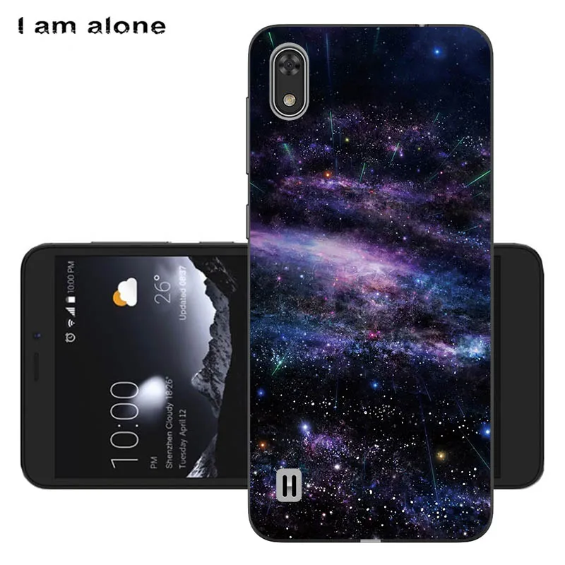 Чехлы для телефонов I am alone для zte Blade A530, 5,45 дюйма, мягкие чехлы из ТПУ для мобильных телефонов с мультяшным принтом для zte Blade A530, сумки