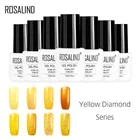 Гель-лак ROSALIND 1S, 7 мл, желтый цвет, алмазные Волшебные блестящие, перманентные, для дизайна ногтей, УФ-гель для укрепления ногтей