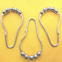 12pcs shower curtain ring rustproof shower curtain hooks glide metal rings for bathroom shower rods curtains