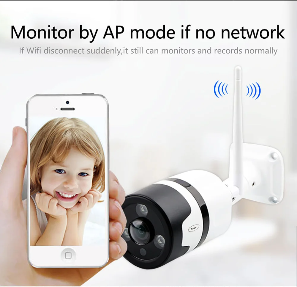 3MP HD домашняя охранная камера интеллектуальная сигнализация Обнаружение