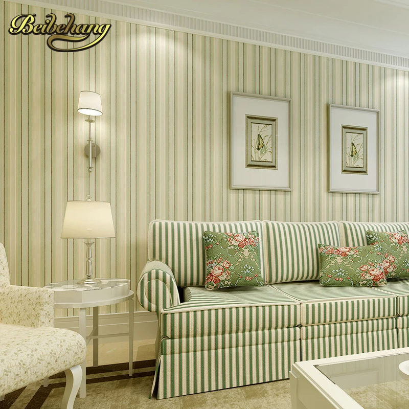 

beibehang striped special offer non-woven flocking simple striped wallpaper bedroom living room sofa backgroumd for wall paper