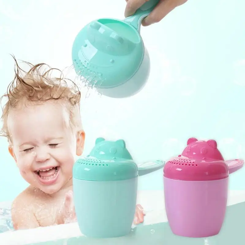 Детская чашка для душа с милым мультяшным рисунком моющая машинка мытья волос