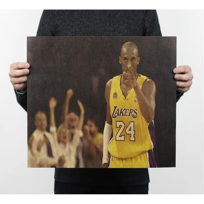 Uploadcool _ Майкл Джордан NBA Jordan Wings Ретро плакат из крафт-бумаги 72.5x24cm | Дом и сад