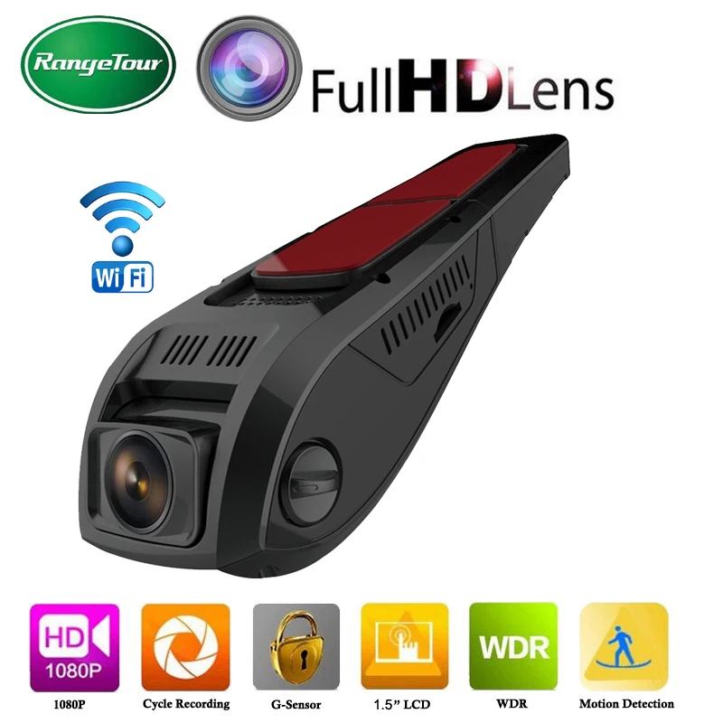 Range Tour F5 WiFi Dashcam Мини Скрытая Автомобильная DVR камера Full HD 1080p 170 градусов