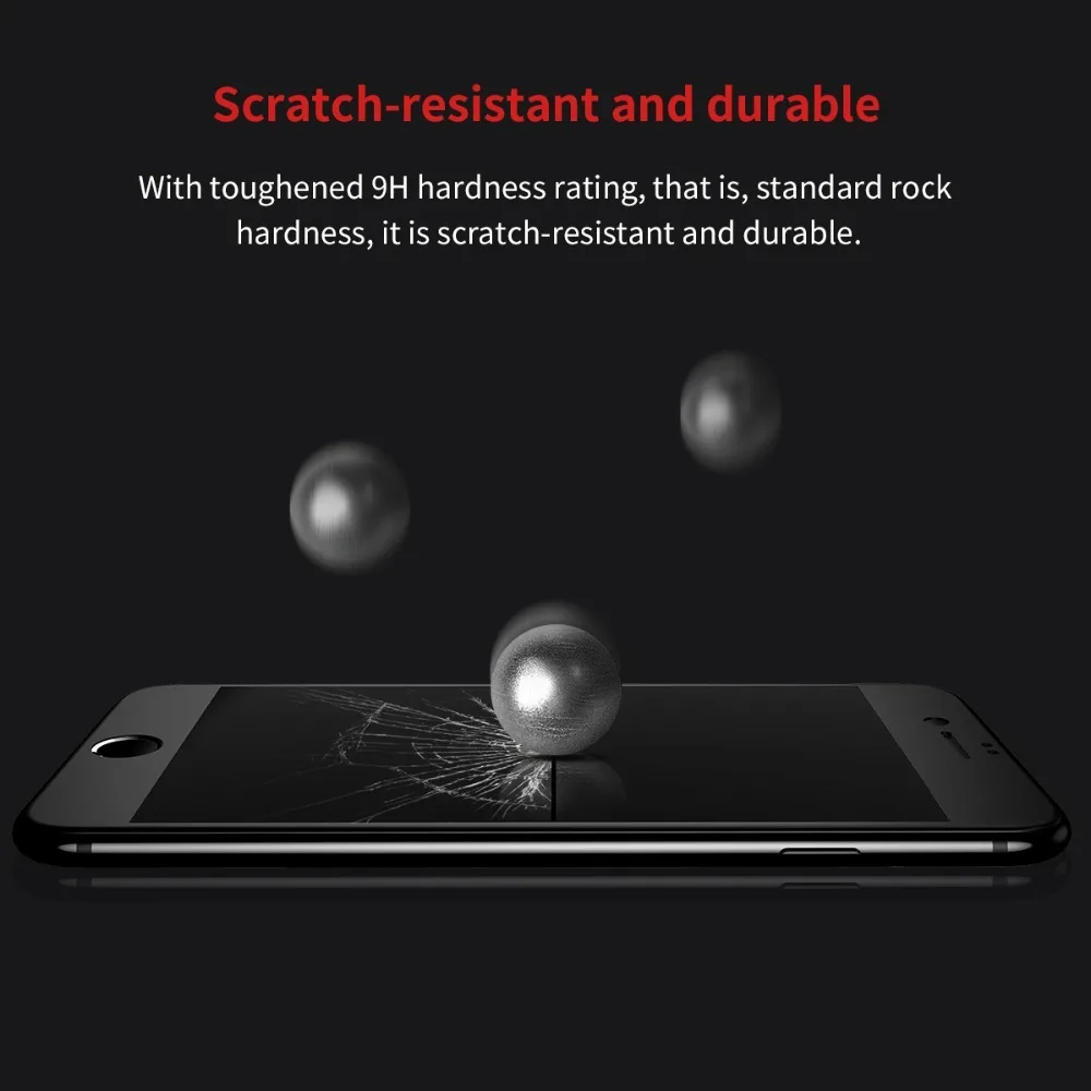 Закаленное стекло 9H 3D для IPhone 8 + защитное 0 26 мм с полным покрытием 7 Plus Защитная