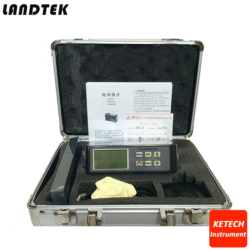 Lantek портативный Golss метр Glossmeter 20 60 80 градусов 0 1-200 Глянец GM268 | Инструменты