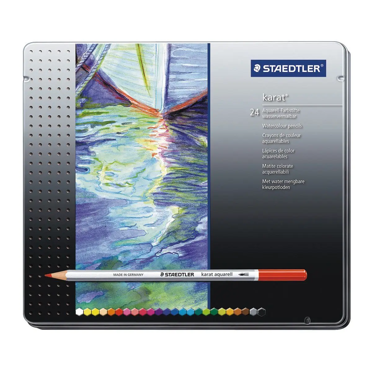 

Staedtler Karat Aquarell Premium Watercolor Pencils Set of 24/48/60 Colors (125M24/48/60)