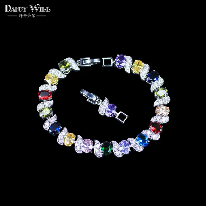 2017 модные ювелирные изделия в форме яйца из кубического циркония разноцветные