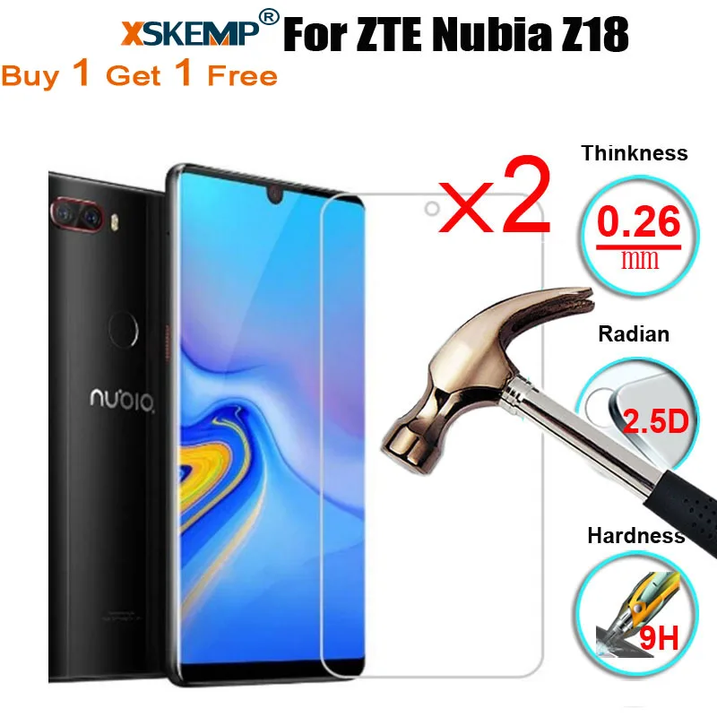 Защитное стекло для ZTE Nubia Z18 Axon 9 Pro Blade V9 Vita V7 Max Z17/Z18 Mini|Защитные стёкла и плёнки
