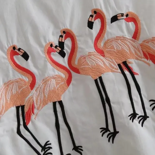 2018 женское винтажное кимоно в европейском стиле с вышивкой журавлей белая