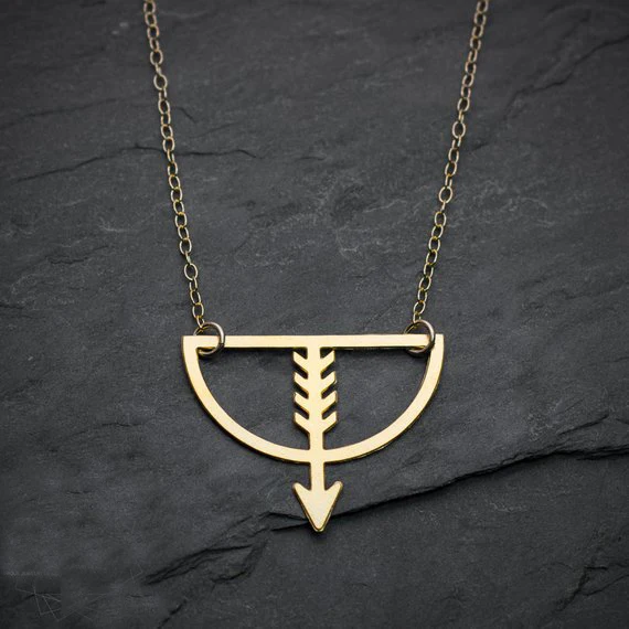 2018 Trendy Sagittarius Charm Bow Necklace Women Stainless Steel Jewelry Accept Drop Shipping YP6430 | Украшения и аксессуары