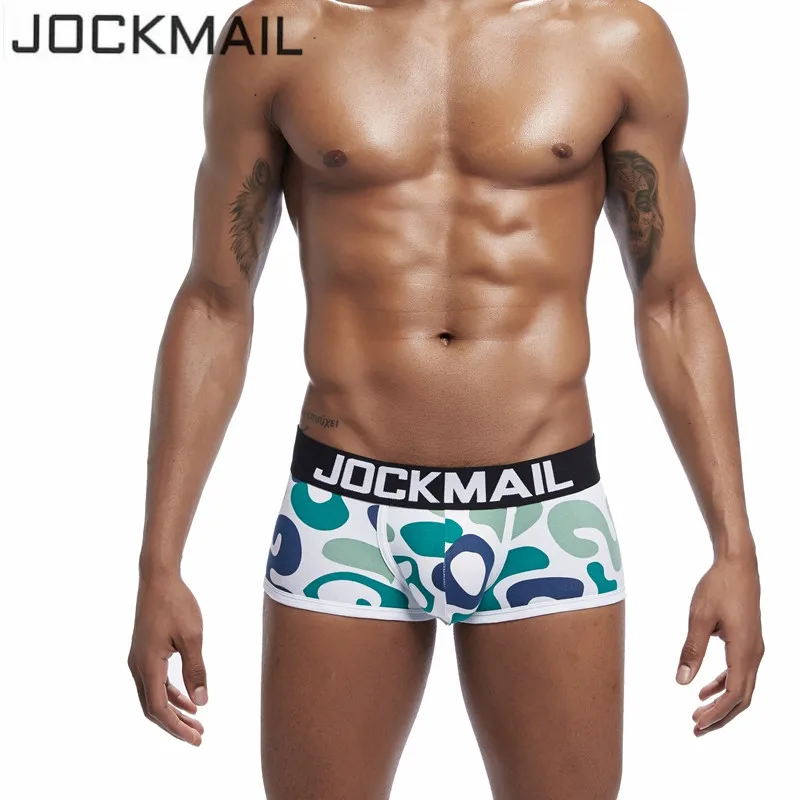 Мужские камуфляжные трусы боксеры JOCKMAIL хлопковые Сексуальные с u выпуклой
