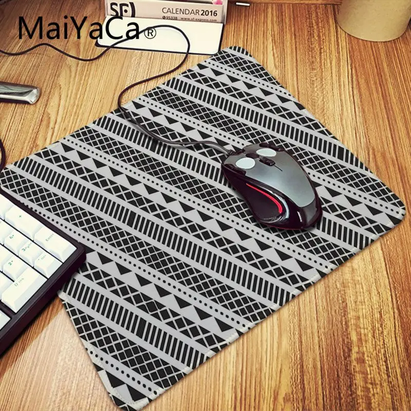 Новинка крутые черно белые коврики для игровой мыши MaiYaCa с перекрестным дизайном
