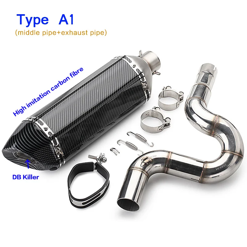 TRK 502 Full System универсальный глушитель выхлопной трубы мотоцикла Pipe Escape moto