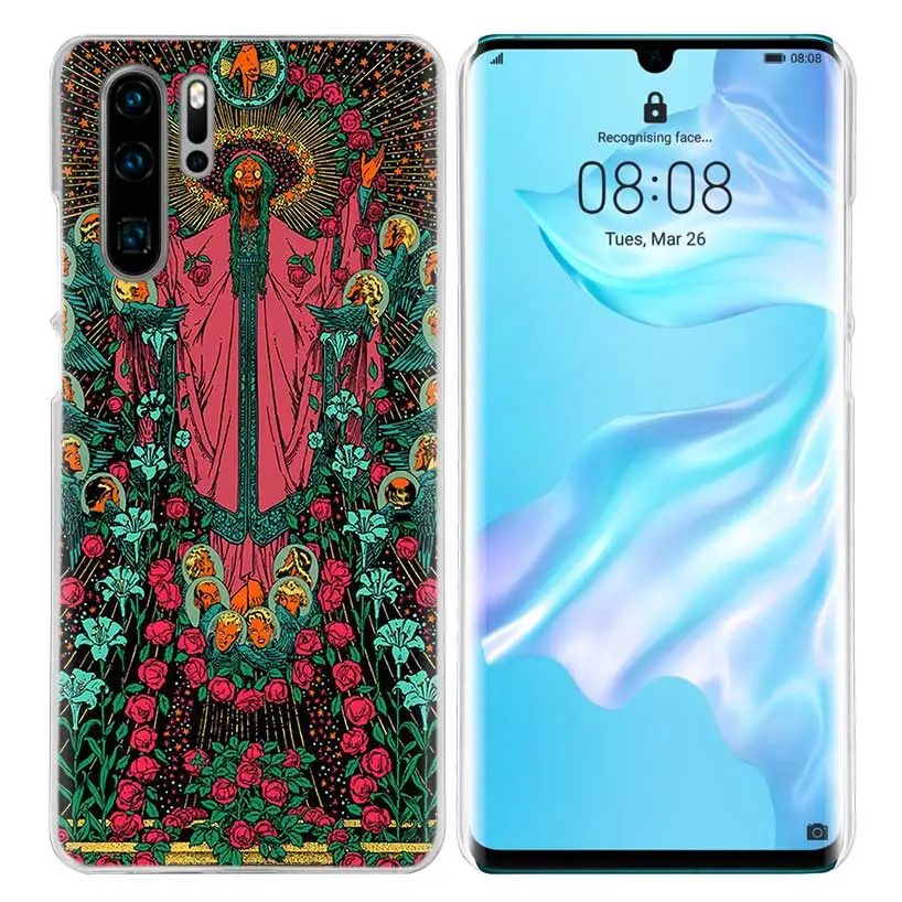 Neon Psychedelic Case for Huawei P20 P Smart Z Plus P30 P10 P9 P8 Mate 10 20 lite Pro Hard PC Luxury Phone Cover Coque