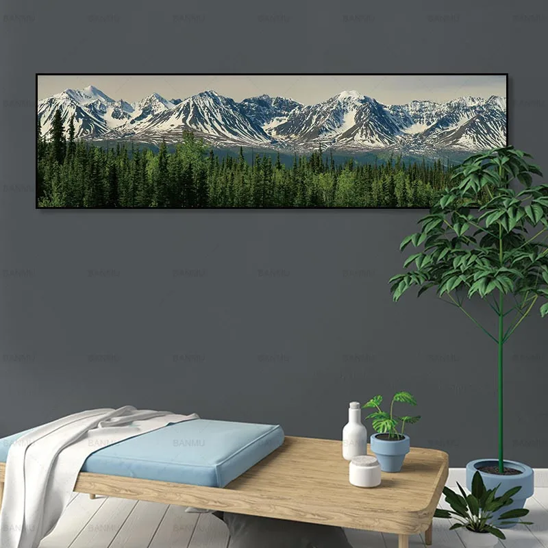Картина на холсте кровать художественная печать пейзаж и плакат картина