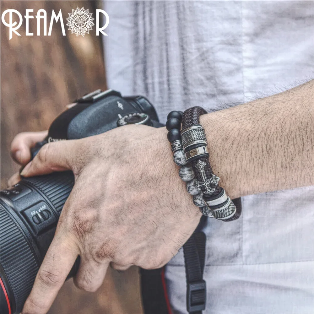REAMOR 12*6 мм 316l нержавеющая сталь продолговатые европейские пятна фотобусины для