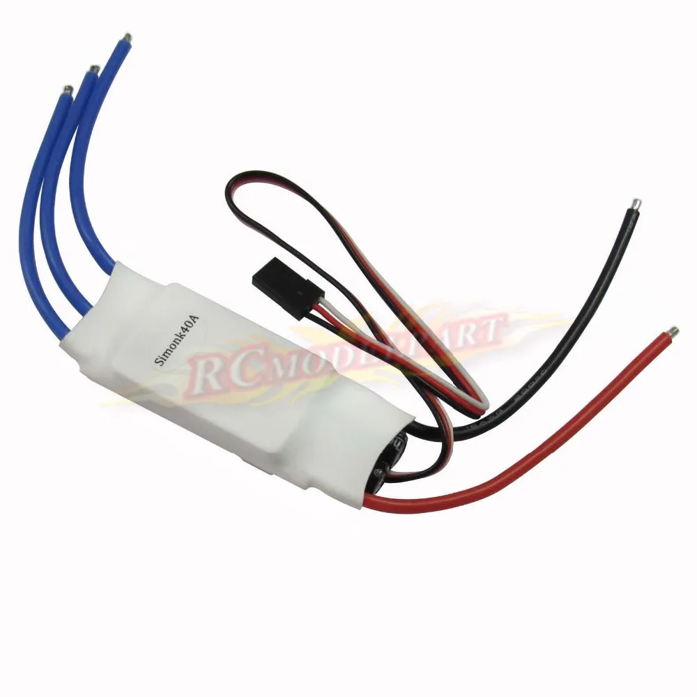 HP Simonk 40A ESC Brushless Speed Controller 2-6S for Heli Airplane Multicopter | Parts &amp Accs