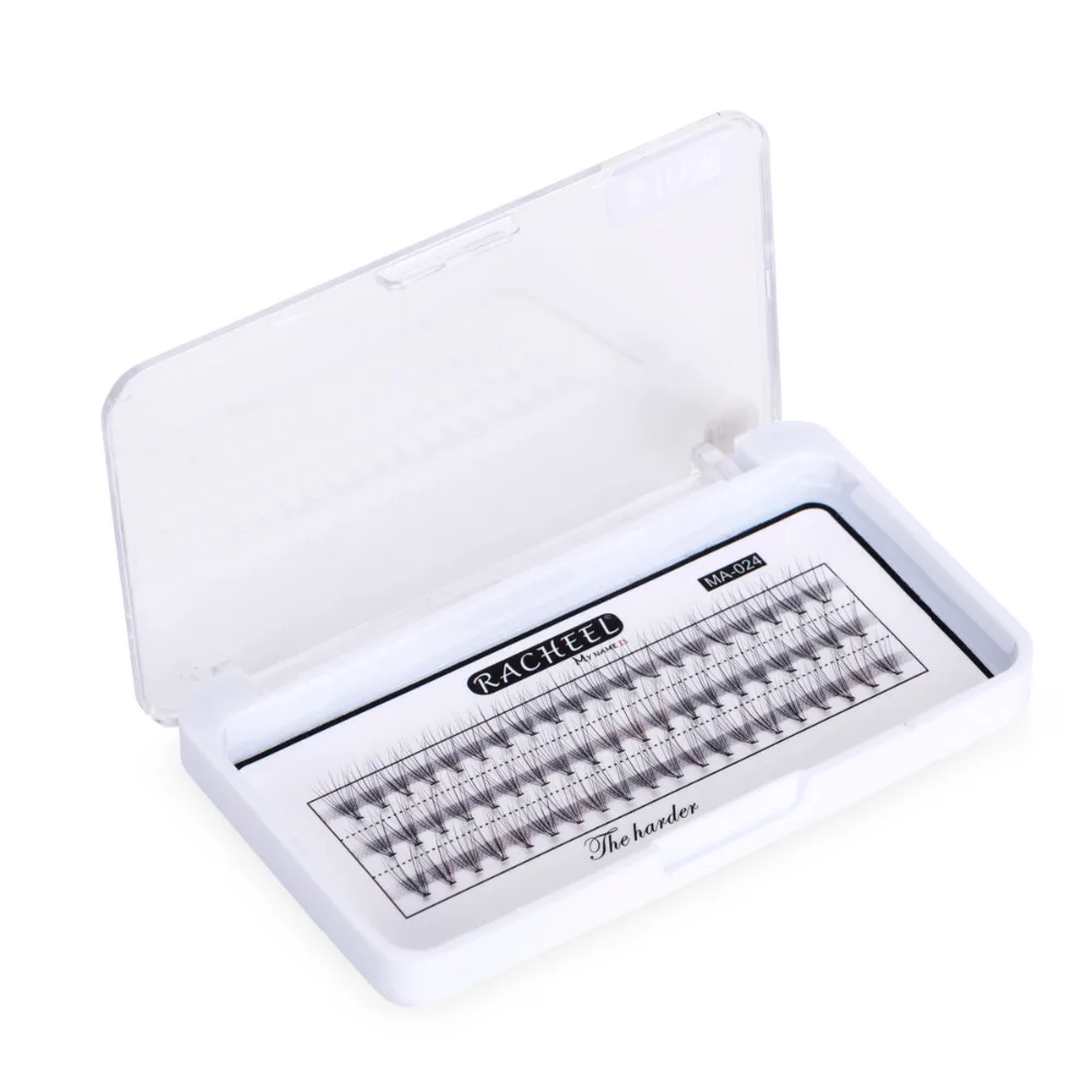 Красный и черный смешанный Цвет 10D Кластерные готовые веер 0 05 мм C изгиб