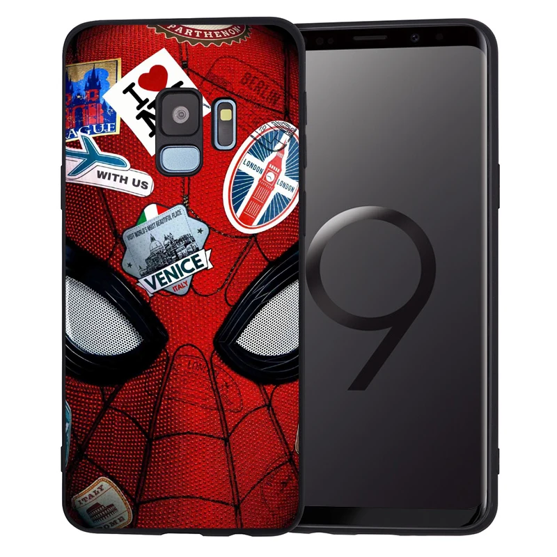 Мягкий чехол Marvel для samsung Galaxy Note 9 8 S9 S8 S10 Plus S7 Edge S10 Lite Venom Deadpool Человек-паук защитная задняя крышка