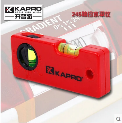 Free shipping Mini bubble level / Level indicator Kapro 245 Pocket Size With Angle Finder | Инструменты