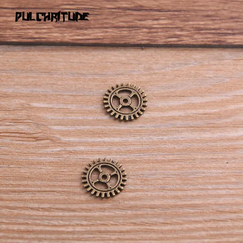 12mm-bronze PULCHRITUDE 60 штук 10 мм/12 мм Ювелирные наборы с маленьким Размеры три Цвет металлического сплава машин Шестерни Ювелирное Украшение в форме подвески ювелирные изделия фурнитура «шестеренки» P6928 - Окраска металла: 12mm-bronze