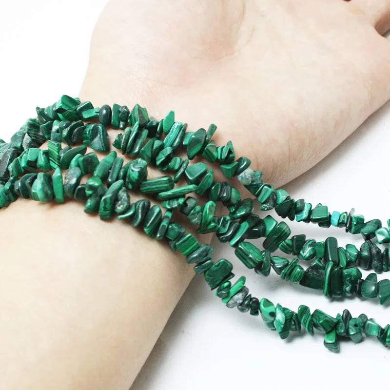 Бусины из натурального камня бусины малахита для изготовления ювелирных изделий