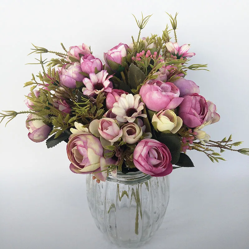 1 шт. винтажные Свадебные украшения в американском стиле искусственные цветы