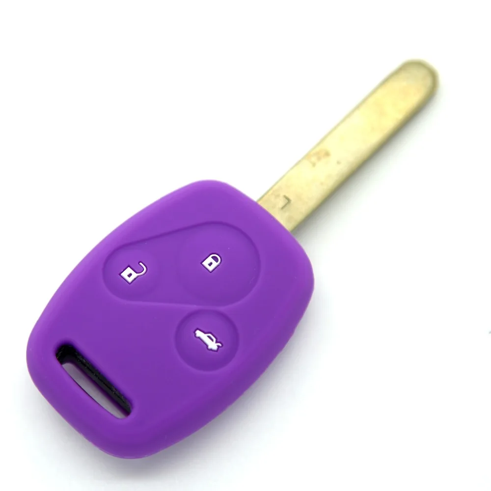 Высокое Качество Силиконовый Чехол Автомобиль Ключ Для Honda 3 Кнопки ACCORD FIT CRV CIVIC