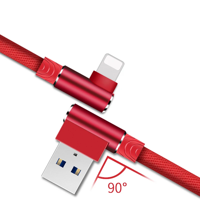 USB кабель Suntaiho для iphone XS MAX зарядный освещения 90 градусов usb зарядки Синхронизация