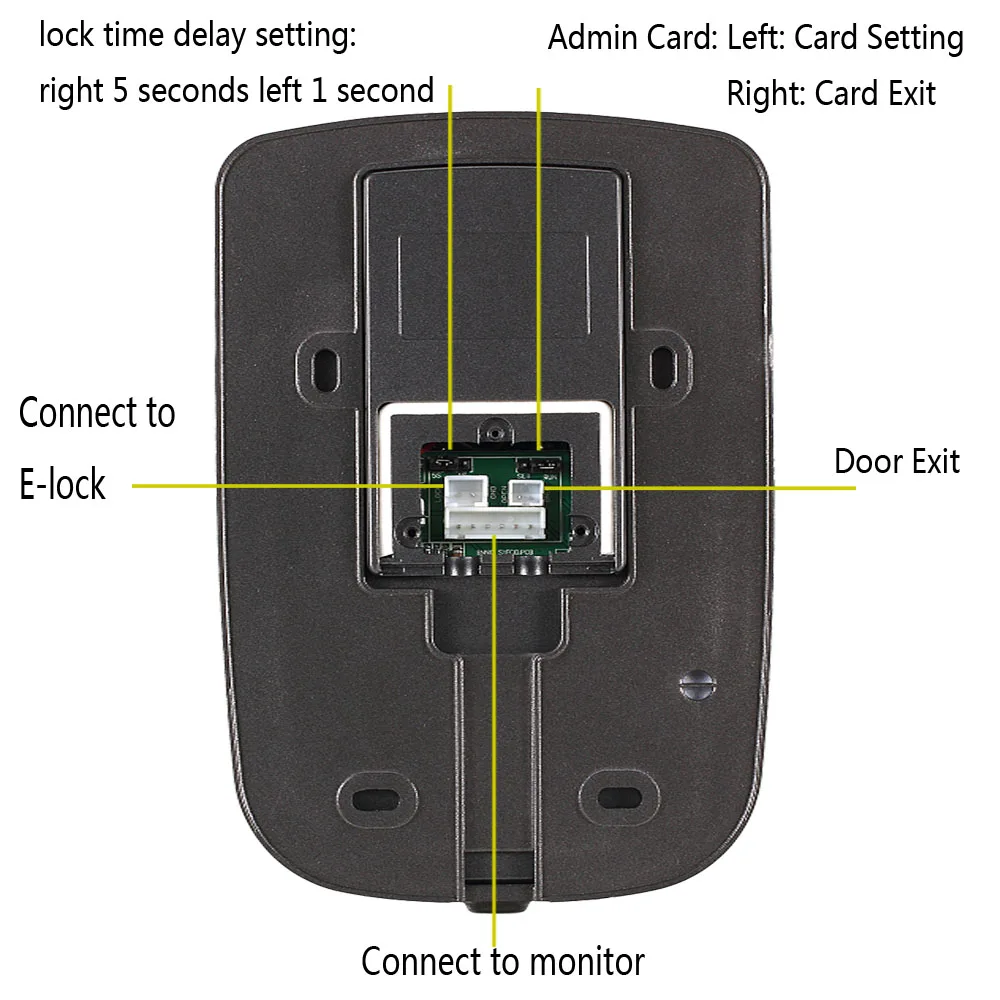 Видеодомофон проводной сенсорный экран 7 дюймов RFID клавиатура код дверной звонок