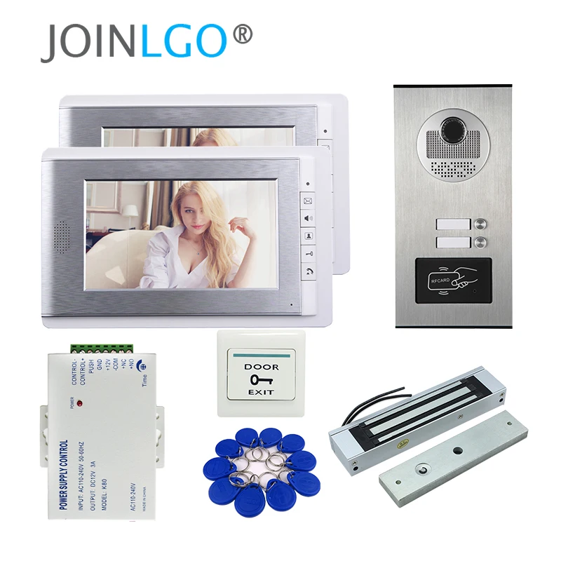 Бесплатная доставка квартира 7 &quotЖК дисплей видео телефон двери внутренной