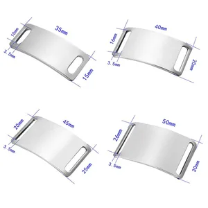 Именная бирка для ошейника, с зеркальным полированием, с гравировкой по индивидуальному заказу, 10 шт.лот
