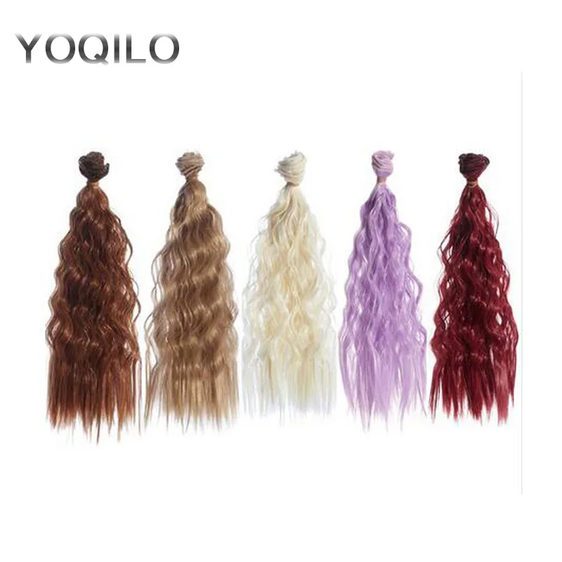 

5PCS/LOT New Doll Accessories DIY Curly Wigs BJD Wig Hair Doll 25CM