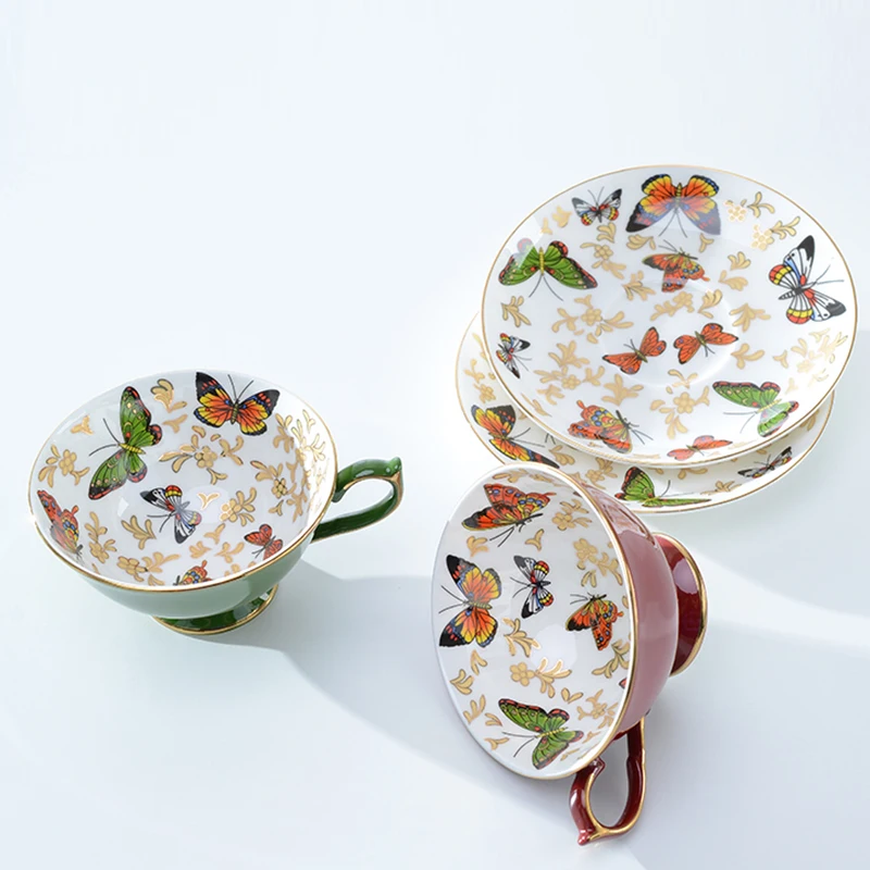 Кофейная чашка с рисунком бабочки 210 мл|coffee cup|cup withtea mug |
