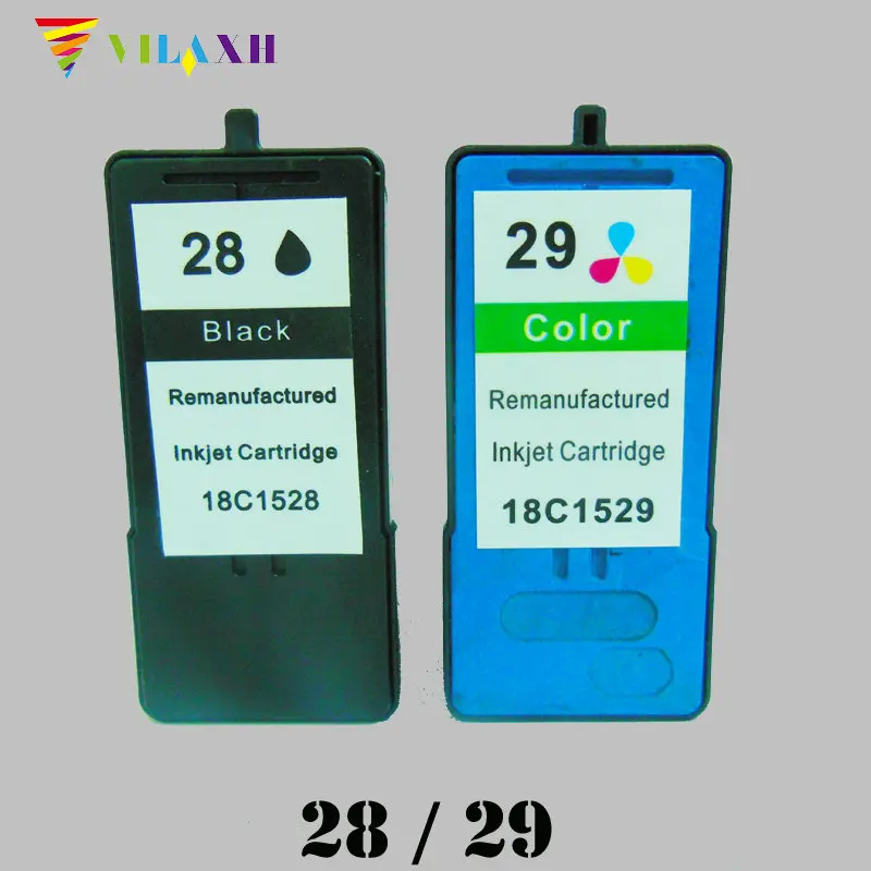 Чернильный картридж vilaxh для Lexmark 28 29 картриджи Z845 X5410 X5490 X5495 X2510 X2530 X2550 принтер |